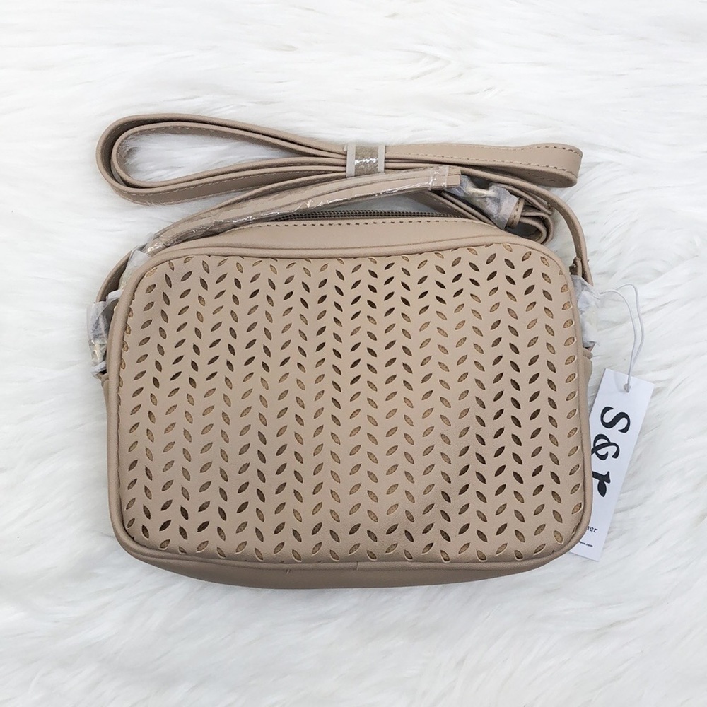 Summer & Rose Tan Delilah Crossbody Purse - Picture 1 of 7